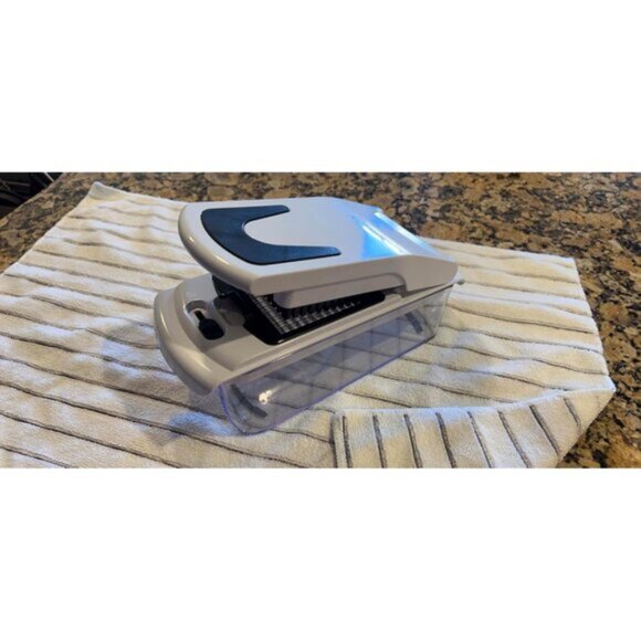 New Vegetable Chopper & Spiralizer, 4-in-1 Food Slicer with Container, White - Picture 13 of 15